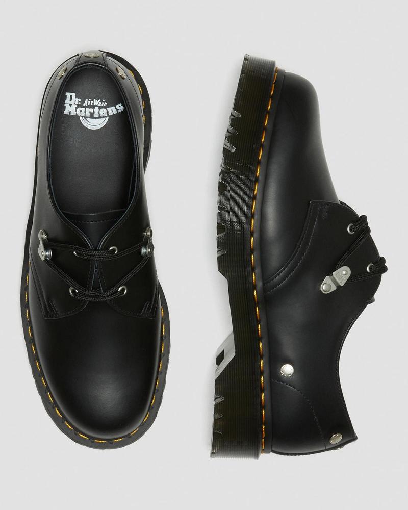 Dr Martens 1461 Bex Stud Læder Oxford Sko Dame Sort | DK 344UZG